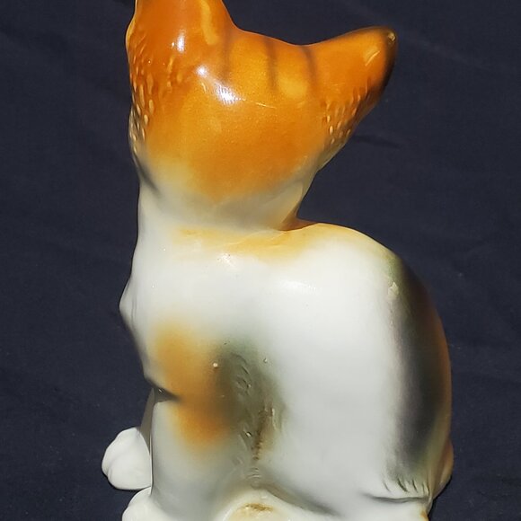 Vintage Porcelain Calico Cat/Kitten Figurine Genine Trudeau Japan - Picture 2 of 6